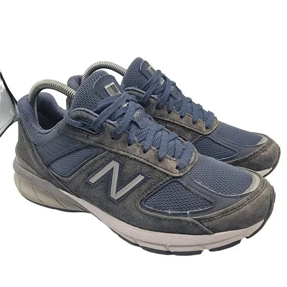 New Balance 990v5 Made in USA Mens Size 8 Navy Blue Running Shoes M990NV5 New Balance 990V5 Made in USA Navy Silver M990NV5 Men main image 3